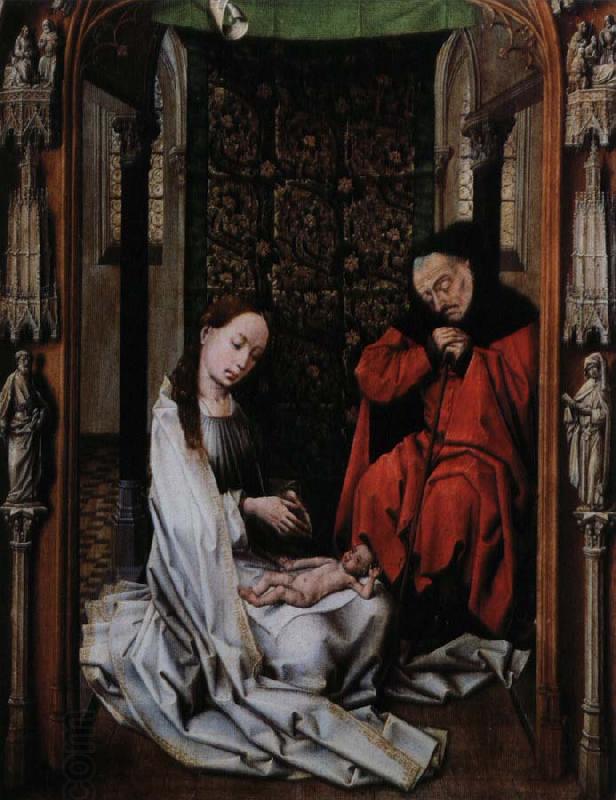 Rogier van der Weyden kristi fodelse altartavlan i miraflores